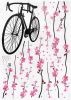 Bike & Flowers - Large Wall Decals Stickers Appliques Home Decor