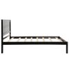 Espresso Twin Platform Bed Frame with Classy Headboard, Wood Slat Support, No Box Spring Needed