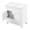 Bathroom Vanity with Sink & 2 Door Cabinet