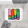 Rainbow Love Bath Mat