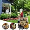 Garden Gnome Couple Statue