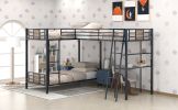 L-Shaped Twin over Twin Bunks w/ Twin Loft