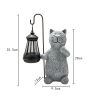 Solar Statue Cat Figurine