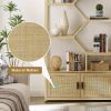 Rattan 5 Tier Bookshelf