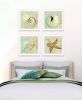 "Ocean Collection " 4-Piece Vignette By Sophie 6, Ready to Hang Framed Print, White Frame