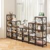 9 Cubes Bookcase with Carbon Steel Frame for Home Office