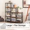 9 Cubes Bookcase with Carbon Steel Frame for Home Office