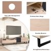 Modern 80" TV Stand /w Double Storage Space