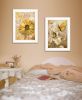 "Flowers & Butterflies" 2-Piece Vignette By Ed Wargo, Ready to Hang Framed Print, White Frame