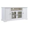 U-Can 65" TV Stand /w 2 Tempered Glass & 2 Solid Doors