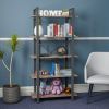 5 Tier Rustic Bookshelf