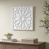 White Medallion Wood Wall Decor