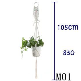 Hanging Net Flower Pot Holder (Option: 34 Style)