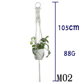 Hanging Net Flower Pot Holder (Option: 21 Style)