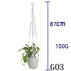 Hanging Net Flower Pot Holder (Option: 2 Style)