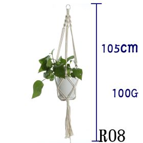 Hanging Net Flower Pot Holder (Option: 5 Style)