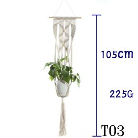 Hanging Net Flower Pot Holder (Option: 1 Style)