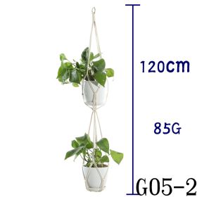 Hanging Net Flower Pot Holder (Option: 7 Style)