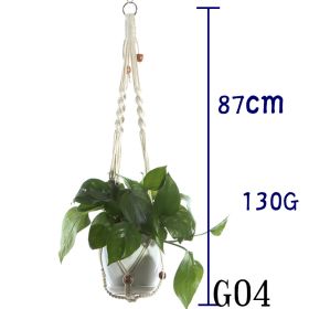 Hanging Net Flower Pot Holder (Option: 3 Style)