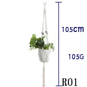 Hanging Net Flower Pot Holder (Option: 17 Style)