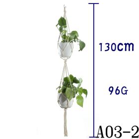 Hanging Net Flower Pot Holder (Option: 22 Style)