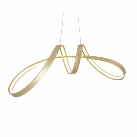 Bucharest LED Chandelier (Color: Sandy Gold)