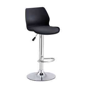 Celestial Heights Adjustable Set of Two Stools (Color: Black)