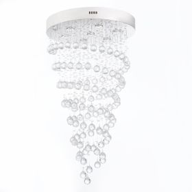 Crystal Chandelier Double Helix (Color: 7 Light, 38" Hanging Length)