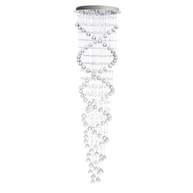 Crystal Chandelier Double Helix (Color: 7 Light, 73" Hanging Length)