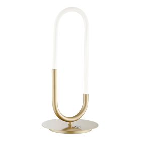 LED Single Clip Table Lamp (Color: Sandy Gold)