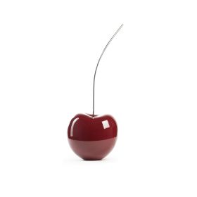 Large Cherry Sculpture 25" Tall (Color: Red Wine)