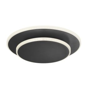 Luna Eclipse Two Circle Multiuse Lamp (Color: Black)