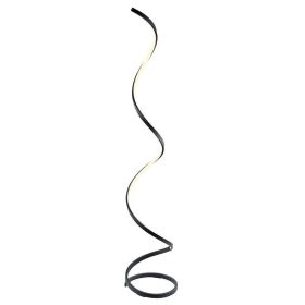 Modern LED Spiral Floor Lamp (Color: Matte Black)