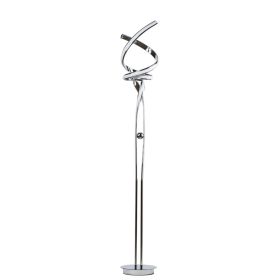 Munich LED 63" Floor Lamp // Dimmable (Color: Chrome)