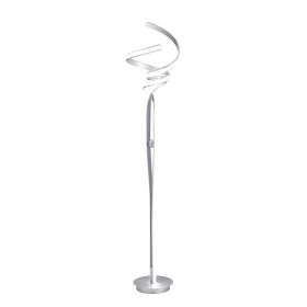 Munich LED 63" Floor Lamp // Dimmable (Color: Silver)