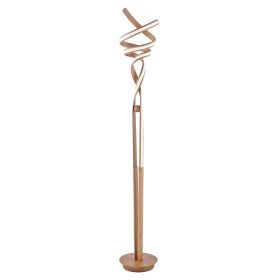 Munich LED 63" Floor Lamp // Dimmable (Color: Wood)