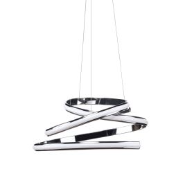 Oslo LED Adjustable Chandelier (Color: Chrome)