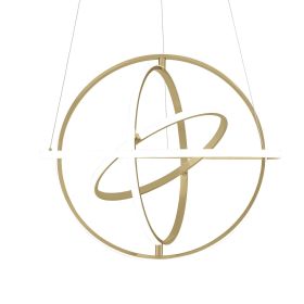 Oxford LED Adjustable Chandelier (Color: Sandy Gold)