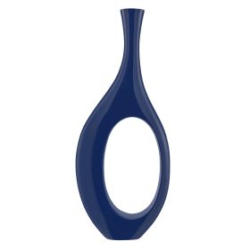 Trombone Vase (Color: Large Navy Blue)