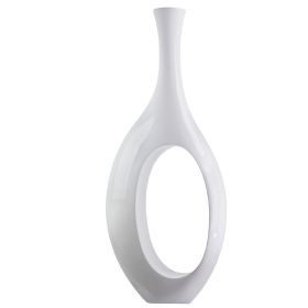 Trombone Vase (Color: Large White)