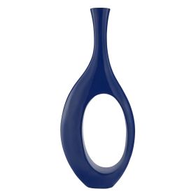 Trombone Vase (Color: Small Navy Blue)