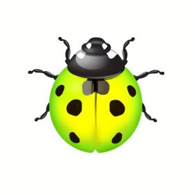 1pc/6pcs, Metal Ladybugs Wall Decor, Metal Ladybugs Hanging Decor, Home Decor, Garden Decor, Wall Decor, Bedroom Decor, Wedding Decor, Party Decor, Bi (Gray: Chartreuse)