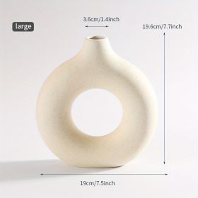 Modern Ceramic Vase (Gray: Cream Color, size: large)