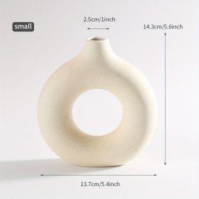 Modern Ceramic Vase (Gray: Cream Color, size: small)