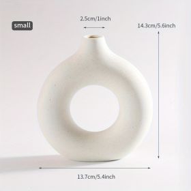 Modern Ceramic Vase (Gray: Beige, size: small)