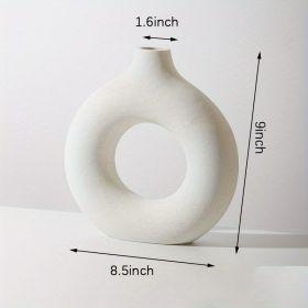 Modern Ceramic Vase (Gray: Beige, size: XL)