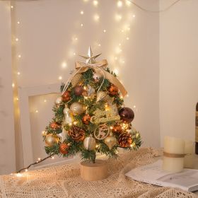 Tabletop Christmas Tree Small Mini Christmas Tree for Table Top;  Artificial Snow Flocked with Xmas Ornaments;  Gold Christmas Decorations for Home Of (Gray: as Pic)