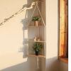 Woven Triangle Shelves Wall Decor