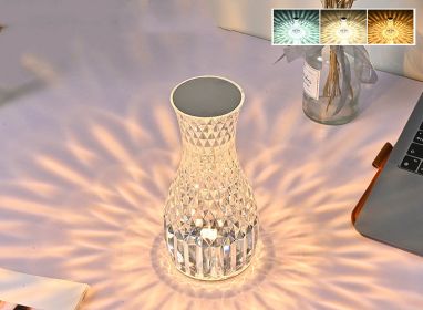 Crystal Lamp Vase (Electrical outlet: USB, Style: Charging 3colors)