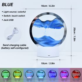 Moving Sand Art Night Light (# of Lamps: Blue, Ships From: CN)